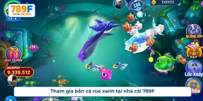 Tham gia bắn cá rùa xanh tại nhà cái 789F